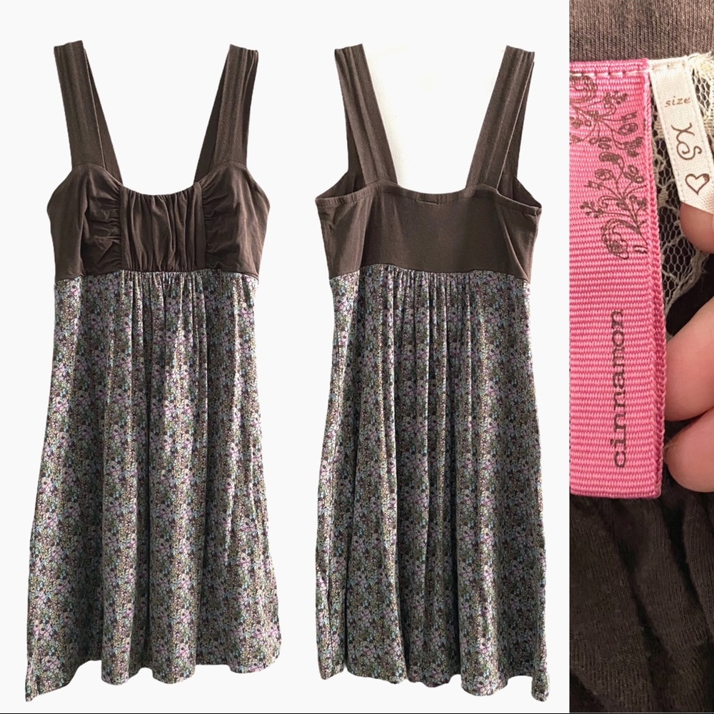 Cinnamon Girl dainty square neck mini dress